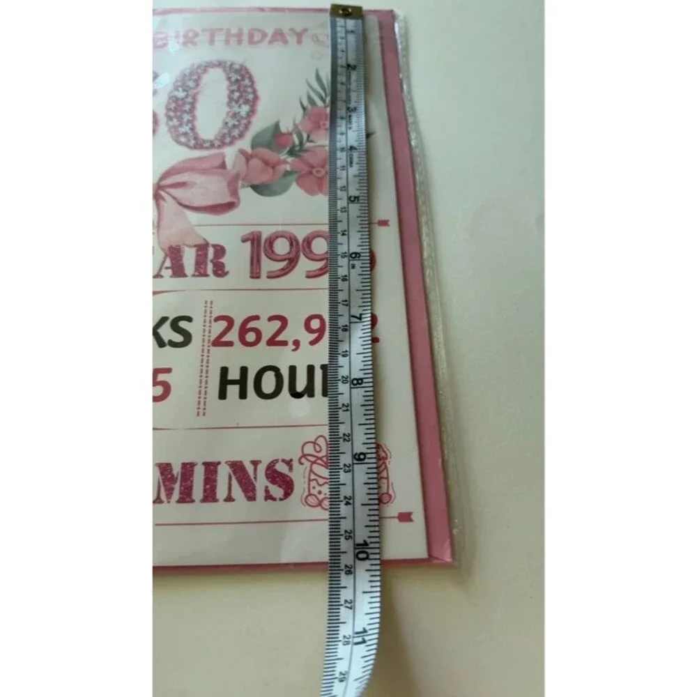 30th Birthday Card Born 1996 1997 Pink Rhinestone Floral Milestone Gift